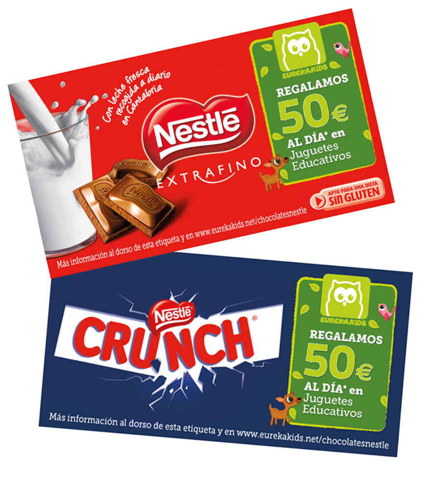 Nestlé extrafino & Crunch chocolate bars