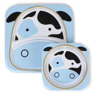 Vajilla para niños vaca zoo set Skip Hop