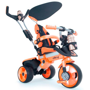Injusa - Triciclo evolutivo city naranja